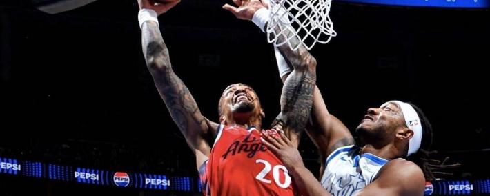 泰伦卢又整(zhěng)活了，五老阵容被魔术打(dǎ)败，哈登独砍(kǎn)24分也带不动快船